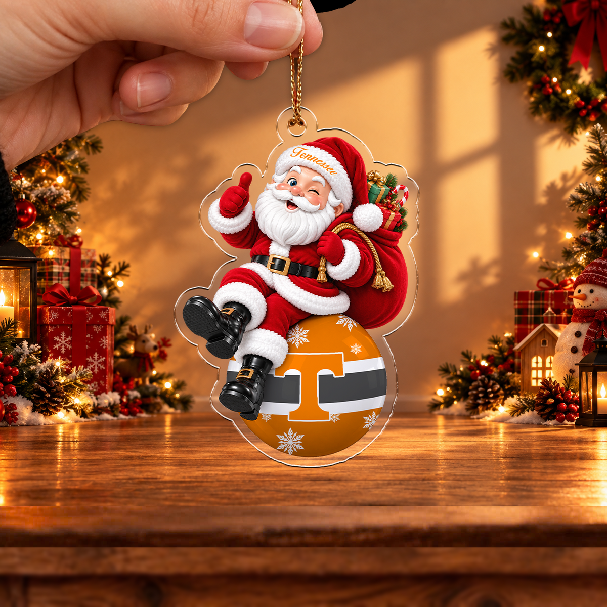 FLASH SALE - NEW CUSTOMIZED NCAA MAM28 TNV TENNESSEE VOLUNTEERS HALLOWEEN ACRYLIC ORNAMENT