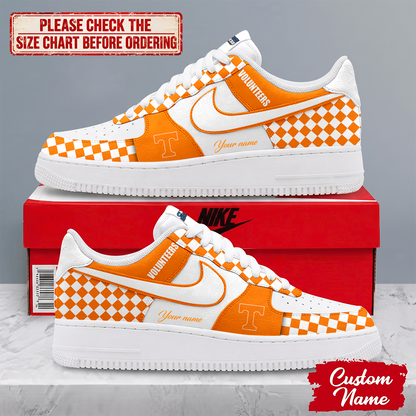 SPECIAL EDITION - NEW CUSTOMIZED NCAA MAM28 TNV TENNESSEE VOLUNTEERS AF1 SHOES