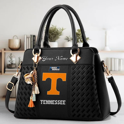 VIRAL EDITON - NEW CUSTOMIZED NCAA MAM28 TNV TN VOLUNTEERS ZIP HANDBAG MULTICOLOR