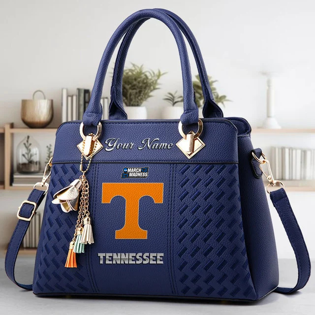 VIRAL EDITON - NEW CUSTOMIZED NCAA MAM28 TNV TN VOLUNTEERS ZIP HANDBAG MULTICOLOR