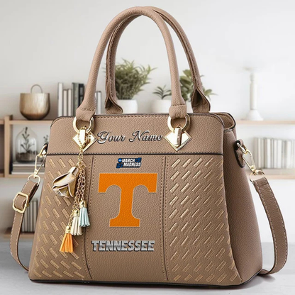 VIRAL EDITON - NEW CUSTOMIZED NCAA MAM28 TNV TN VOLUNTEERS ZIP HANDBAG MULTICOLOR