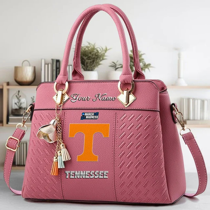 VIRAL EDITON - NEW CUSTOMIZED NCAA MAM28 TNV TN VOLUNTEERS ZIP HANDBAG MULTICOLOR