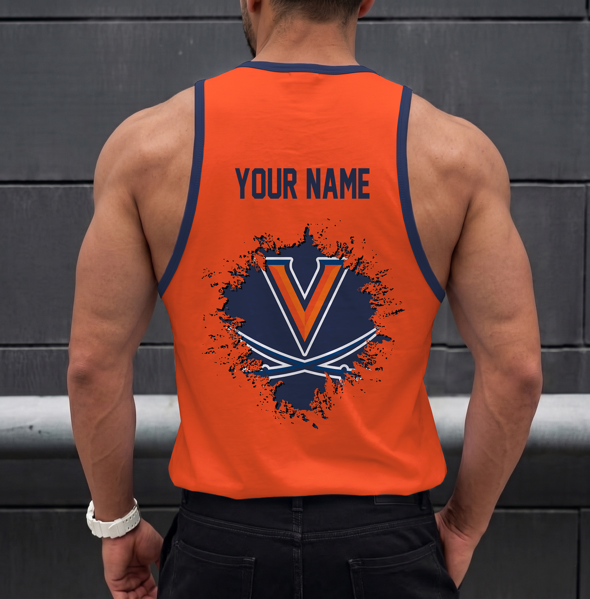 SPECIAL EDITION - NEW CUSTOMIZED NCAA CWS28 VIC VIRGINIA CAVALIERS UNISEX TANK TOP