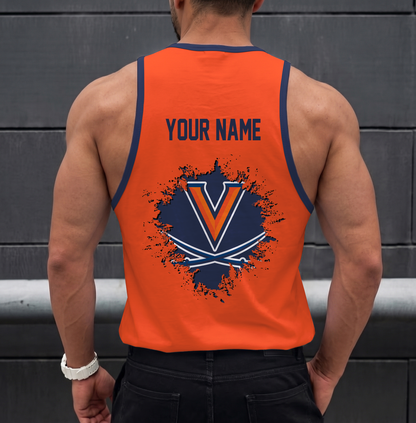 SPECIAL EDITION - NEW CUSTOMIZED NCAA CWS28 VIC VIRGINIA CAVALIERS UNISEX TANK TOP