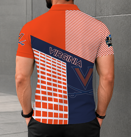 LIMITED EDITION - NEW CUSTOMIZED NCAA CWS28 VIC VIRGINIA CAVALIERS POLO SHIRT