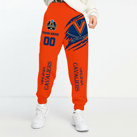 LIMITED DROP - NEW CUSTOMIZED | NCAA CWS28 VIC VI CAVALIERS UNISEX LONG PANTS