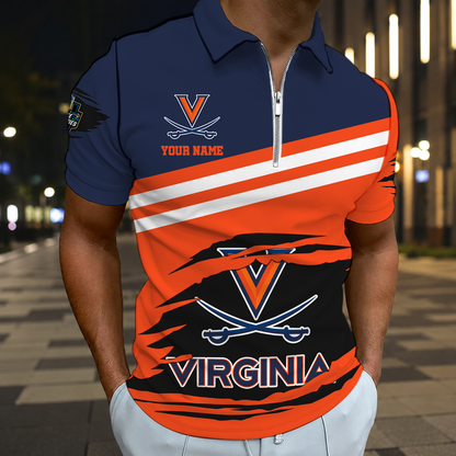 SPECIAL EDITION - NEW CUSTOMIZED NCAA CWS28 VIC VIRGINIA CAVALIERS T-SHIRT, POLO SHIRT, ZIP POLO SHIRT, SWEATSHIRT, HOODIE & ZIP HOODIE