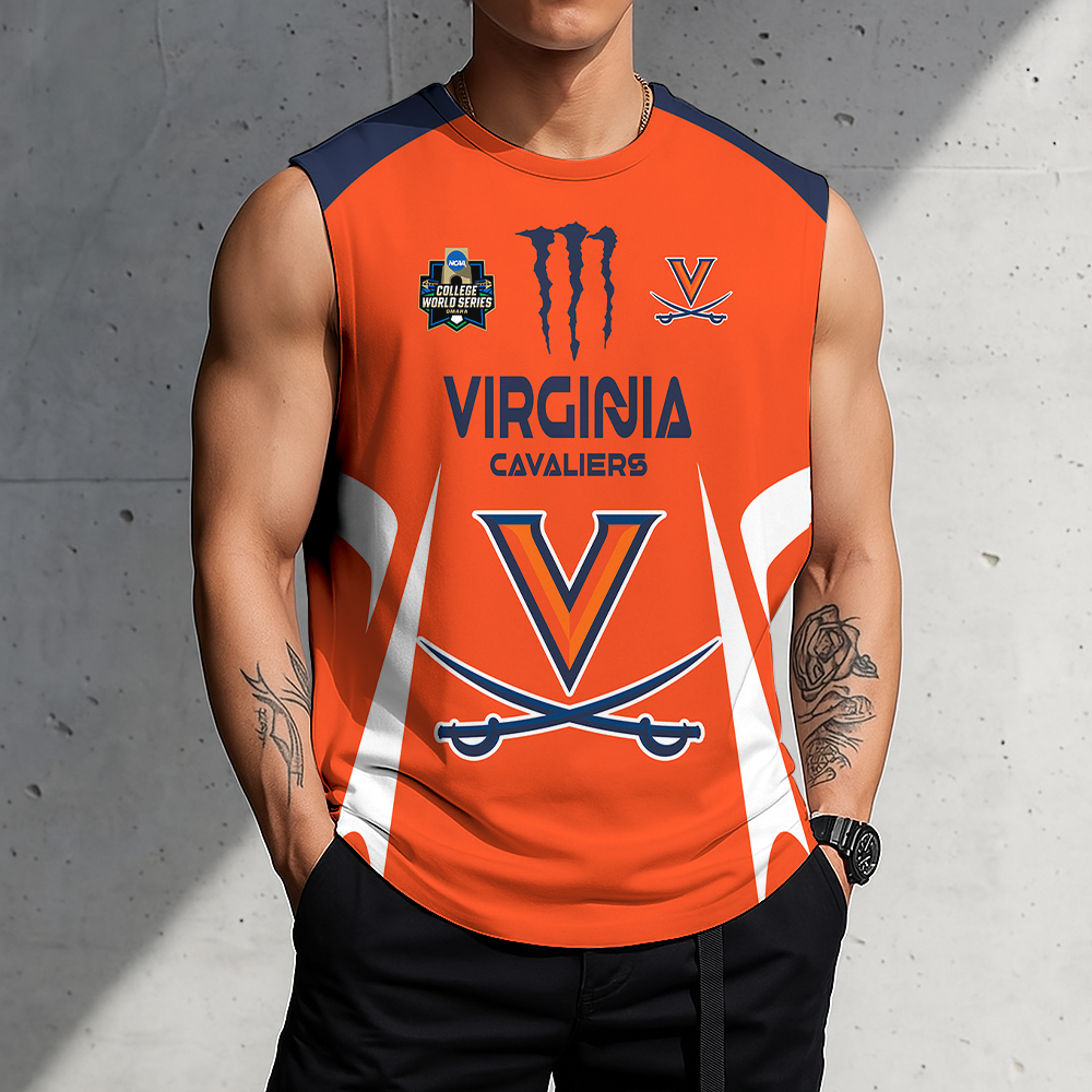 ACTIVE OFFER - NEW CUSTOMIZED | NCAA CWS28 VIC VI CAVALIERS MEN'S GYM SHIRT