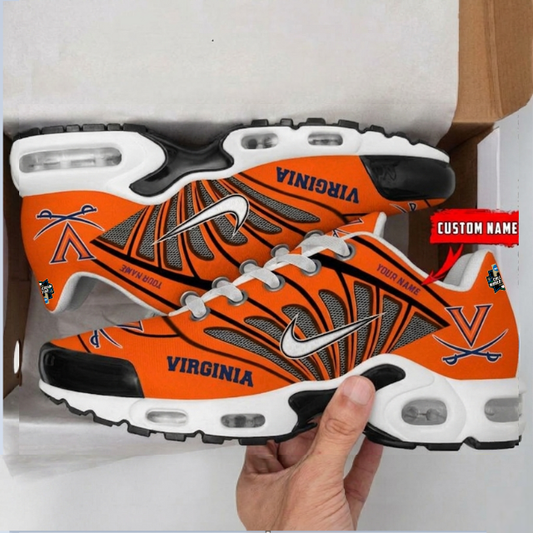 ELITE EDITION - NEW CUSTOMIZED NCAA CWS28 VIC VI CAVALIERS UNISEX AIR MAX PLUS SNEAKERS