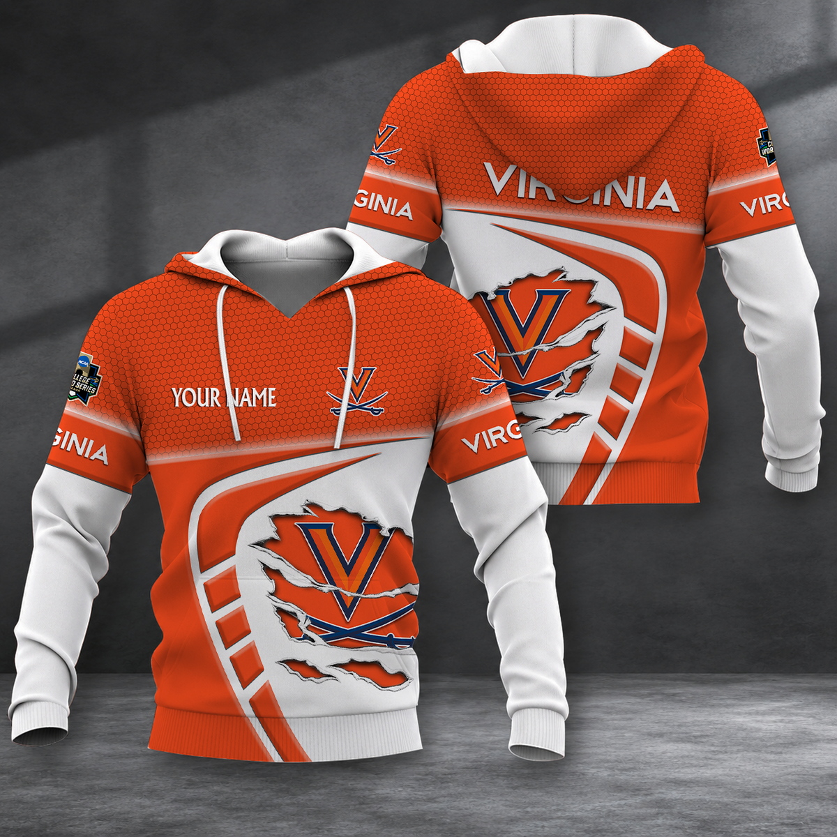 SPECIAL EDITION - NEW CUSTOMIZED NCAA CWS28 VIC VIRGINIA CAVALIERS T-SHIRT, POLO SHIRT, ZIP POLO SHIRT, SWEATSHIRT, HOODIE & ZIP HOODIE