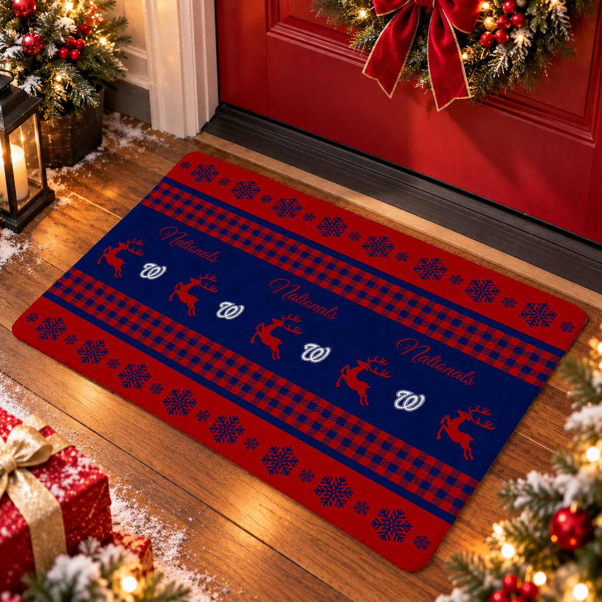 VIRAL EDITION - NEW CUSTOMIZED MLB28 WNS WASHINGTON NATIONALS WATER-ABSORBENT FLOOR MAT