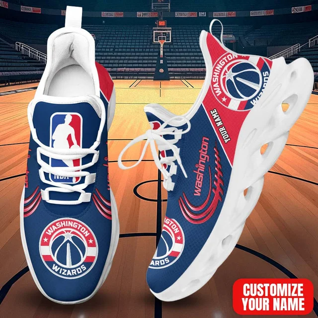 FINAL SALE - NEW CUSTOMIZED NBA28 WWI WASHINGTON WIZARDS PREMIUM CLUNKY SNEAKERS