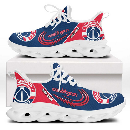 FINAL SALE - NEW CUSTOMIZED NBA28 WWI WASHINGTON WIZARDS PREMIUM CLUNKY SNEAKERS