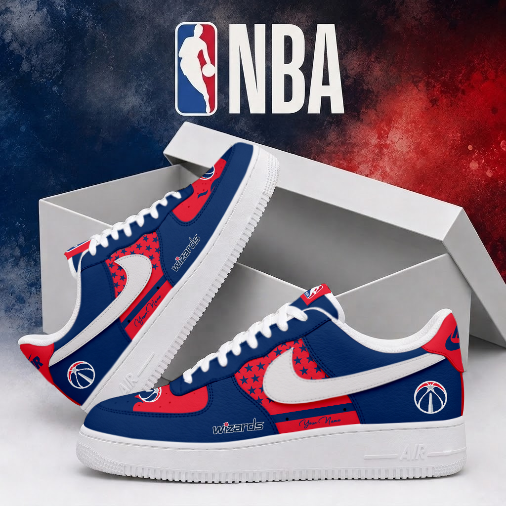 FINAL SALE - NEW CUSTOMIZED NBA28 WWI WASHINGTON WIZARDS AF1 SHOES