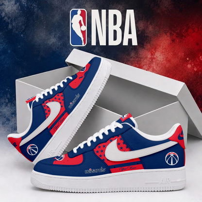 FINAL SALE - NEW CUSTOMIZED NBA28 WWI WASHINGTON WIZARDS AF1 SHOES
