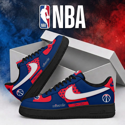 FINAL SALE - NEW CUSTOMIZED NBA28 WWI WASHINGTON WIZARDS AF1 SHOES