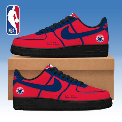 FINAL SALE - NEW CUSTOMIZED NBA28 WWI WASHINGTON WIZARDS AF1 SNEAKERS