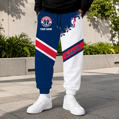 FINAL SALE - NEW CUSTOMIZED NBA28 WWI WASHINGTON WIZARDS SWEATPANTS