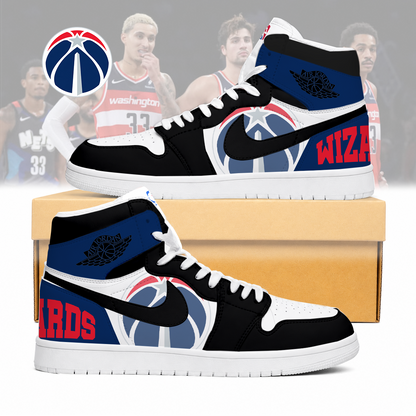 FINAL SALE - NEW CUSTOMIZED NBA28 WWI WASHINGTON WIZARDS AIR JORDAN SNEAKERS