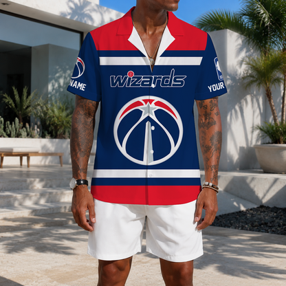 LIMITED EDITION - NEW CUSTOMIZED NBA28 WWI WASHINGTON WIZARDS UNISEX HAWAIIAN SHIRT