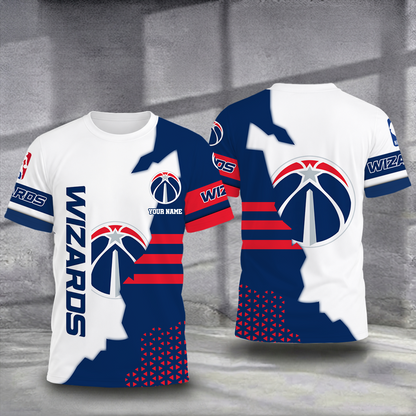 FINAL SALE - NEW CUSTOMIZED NBA28 WWI WASHINGTON WIZARDS T-SHIRT, POLO SHIRT, ZIP POLO SHIRT, SWEATSHIRT, HOODIE & ZIP HOODIE