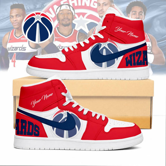 FINAL SALE - NEW CUSTOMIZED NBA28 WWI WASHINGTON WIZARDS AIR JORDAN SNEAKERS