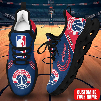 FINAL SALE - NEW CUSTOMIZED NBA28 WWI WASHINGTON WIZARDS PREMIUM CLUNKY SNEAKERS
