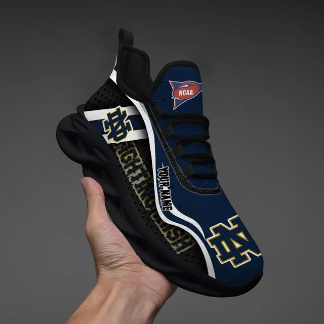 HOT DEAL - NEW CUSTOMIZED NCAA FBS28 NFI NOTRE DAME FIGHTING IRISH CLUNKY SNEAKERS