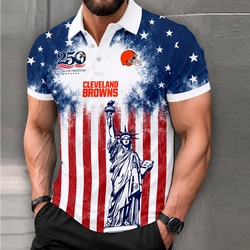 MEGA SALE - NEW CUSTOMIZED NFL29 CLB CLEVELAND BROWNS POLO SHIRT, ZIP POLO SHIRT & T-SHIRTS