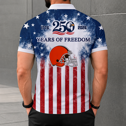 MEGA SALE - NEW CUSTOMIZED NFL29 CLB CLEVELAND BROWNS POLO SHIRT, ZIP POLO SHIRT & T-SHIRTS