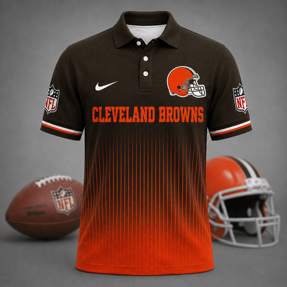 FINAL SALE - NEW CUSTOMIZED NFL29 CLB CLEVELAND BROWNS T-SHIRT, POLO SHIRT, ZIP POLO SHIRT, SWEATSHIRT, HOODIE & ZIP HOODIE