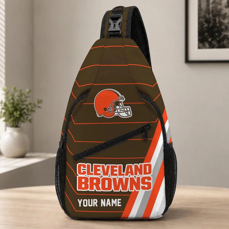 ELITE EDITION - NEW CUSTOMIZED NFL29 CLB CLEVELAND BROWNS SLING BAG