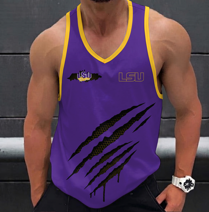 SPECIAL EDITION - NEW CUSTOMIZED NCAA FBS29 LST LSU TIGERS UNISEX TANK TOP