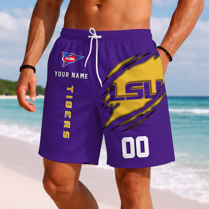 LIMITED DROP - NEW CUSTOMIZED | NCAA FBS29 LST LSU TIGERS SHORT PANTS