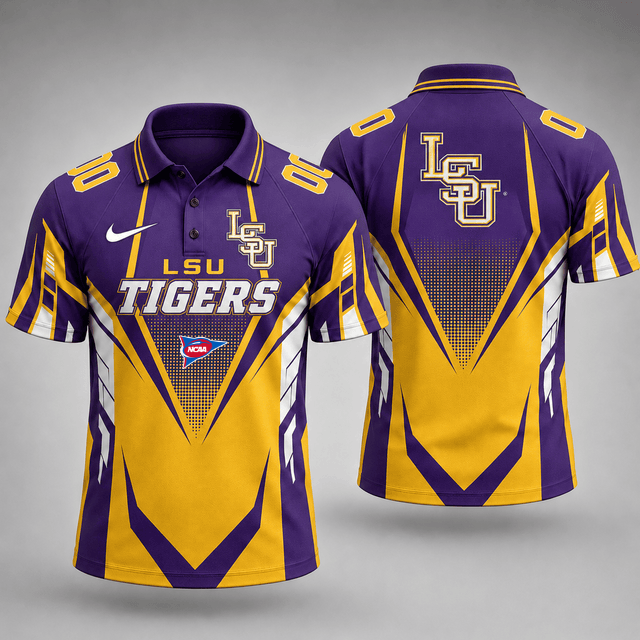 VIRAL EDITION - NEW CUSTOMIZED NCAA FBS29 LST LSU TIGERS POLO SHIRT, ZIP POLO SHIRT, HOODIE, ZIP HOODIE, T-SHIRT & SWEATSHIRT