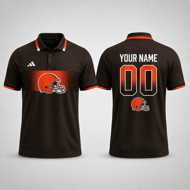 SPECIAL EDITION - NEW CUSTOMIZED NFL29 CLB CLEVELAND BROWNS T-SHIRT, POLO SHIRT, ZIP POLO SHIRT, SWEATSHIRT, HOODIE & ZIP HOODIE