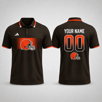 SPECIAL EDITION - NEW CUSTOMIZED NFL29 CLB CLEVELAND BROWNS T-SHIRT, POLO SHIRT, ZIP POLO SHIRT, SWEATSHIRT, HOODIE & ZIP HOODIE