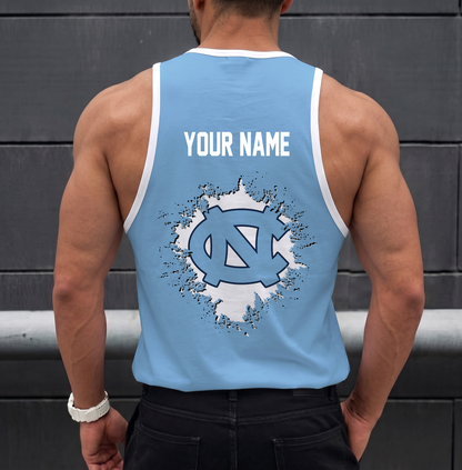SPECIAL EDITION - NEW CUSTOMIZED NCAA CWS29 NTH NORTH CAROLINA TAR HEELS UNISEX TANK TOP