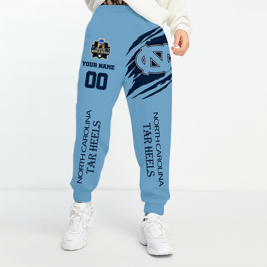 LIMITED DROP - NEW CUSTOMIZED | NCAA CWS29 NTH NC TAR HEELS UNISEX LONG PANTS