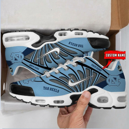ELITE EDITION - NEW CUSTOMIZED NCAA CWS29 NTH NC TAR HEELS UNISEX AIR MAX PLUS SNEAKERS