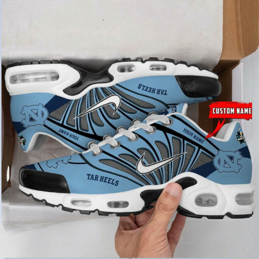 ELITE EDITION - NEW CUSTOMIZED NCAA CWS29 NTH NC TAR HEELS UNISEX AIR MAX PLUS SNEAKERS