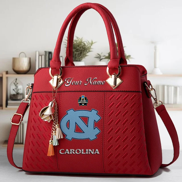 VIRAL EDITON - NEW CUSTOMIZED NCAA CWS29 NTH NC TAR HEELS ZIP HANDBAG MULTICOLOR