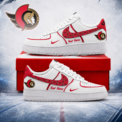LIMITED EDITION - NEW CUSTOMIZED NHL29 OSN OTTAWA SENATORS AF1 SHOES