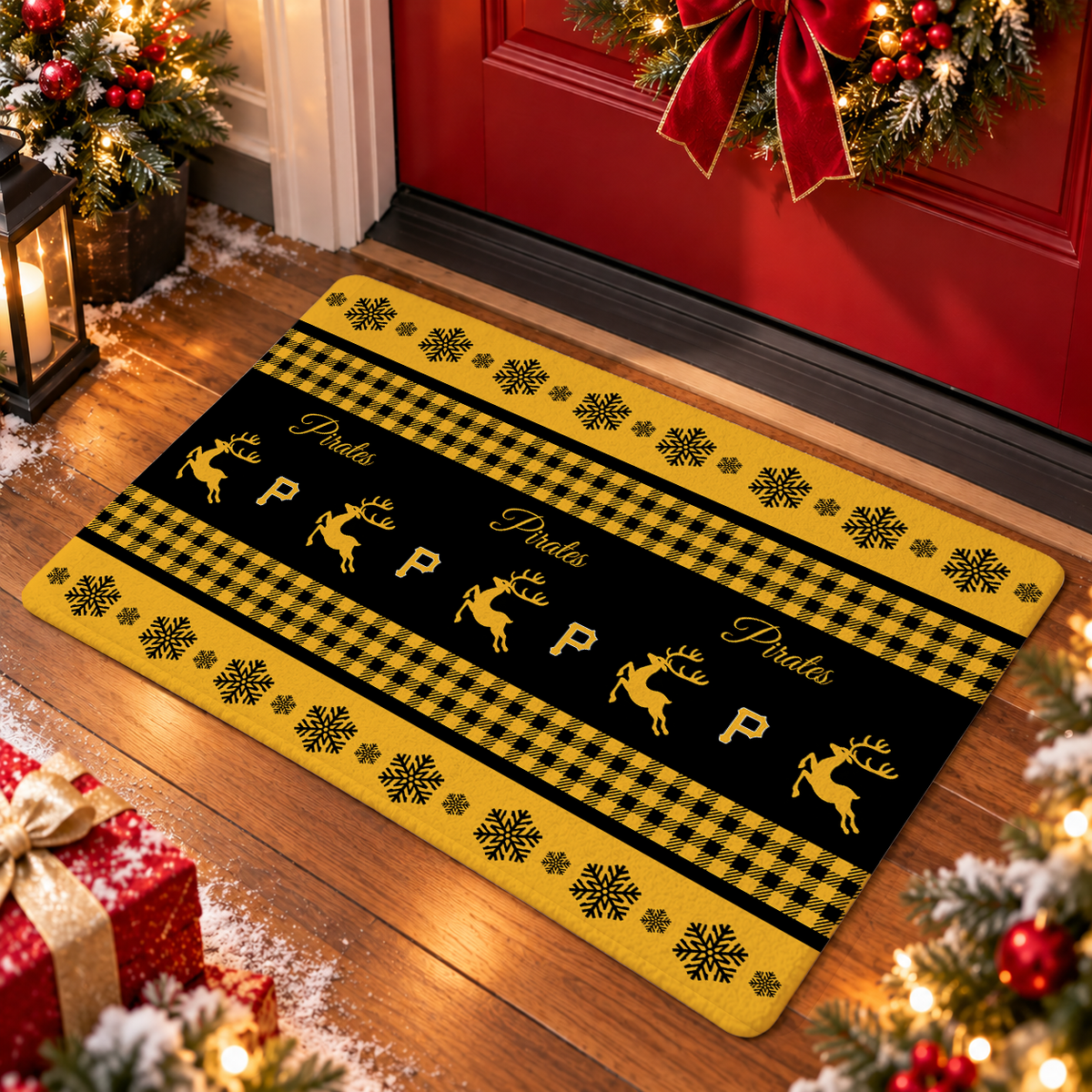 VIRAL EDITION - NEW CUSTOMIZED MLB29 PHP PITTSBURGH PIRATES WATER-ABSORBENT FLOOR MAT