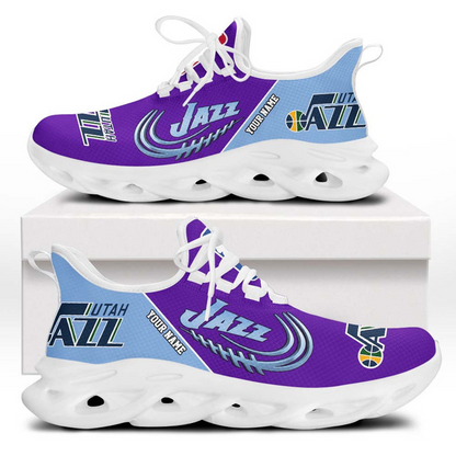 FINAL SALE - NEW CUSTOMIZED NBA29 UJZ UTAH JAZZ PREMIUM CLUNKY SNEAKERS