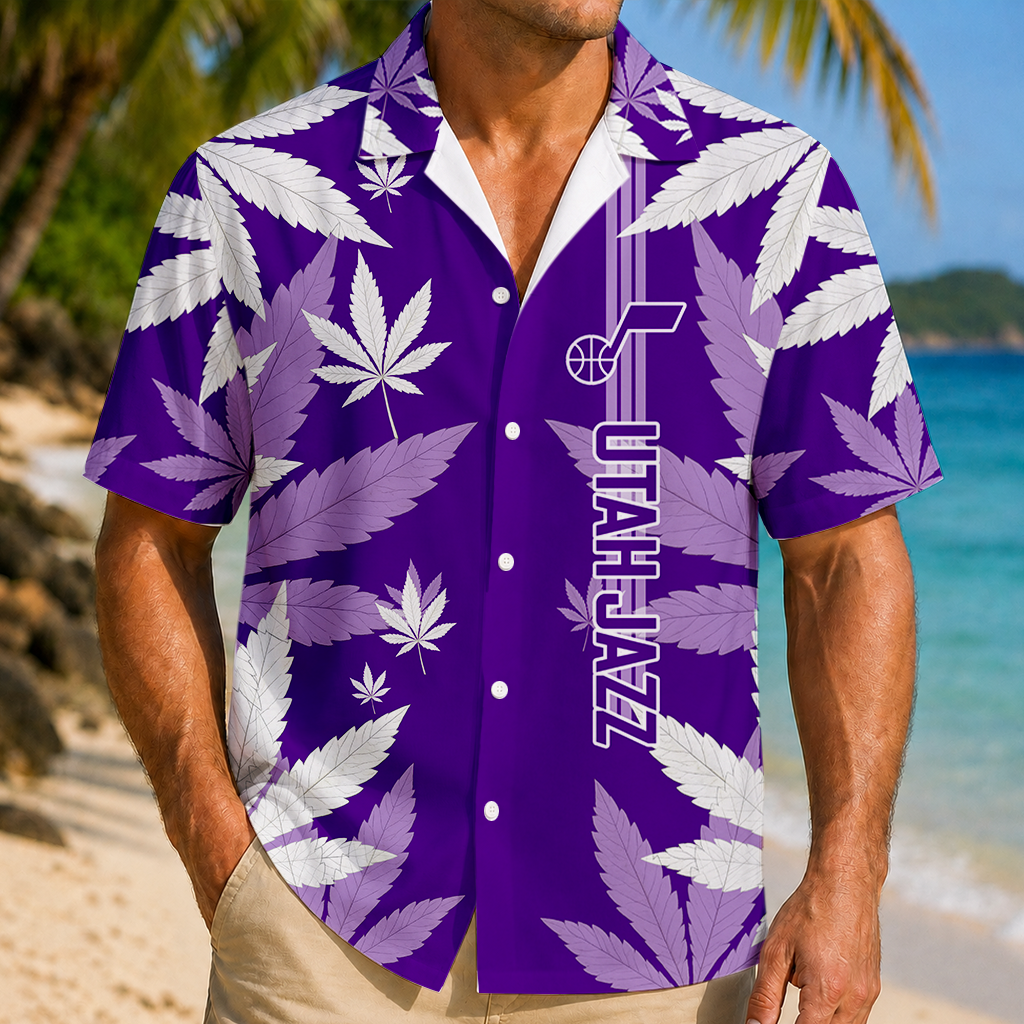 FINAL SALE - NEW CUSTOMIZED NBA29 UJZ UTAH JAZZ UNISEX HAWAIIAN SHIRT