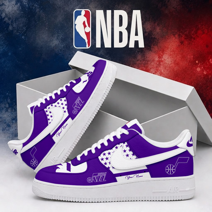 FINAL SALE - NEW CUSTOMIZED NBA29 UJZ UTAH JAZZ AF1 SHOES