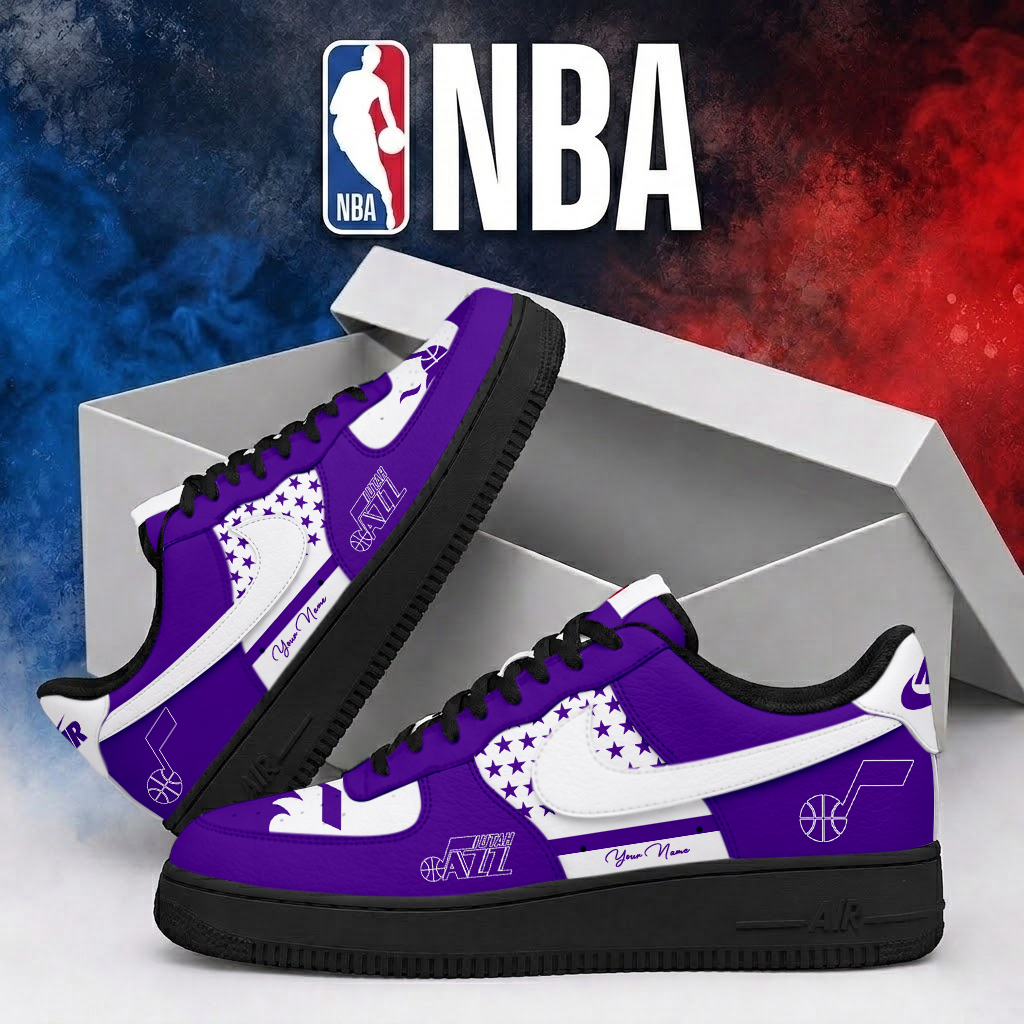 FINAL SALE - NEW CUSTOMIZED NBA29 UJZ UTAH JAZZ AF1 SHOES