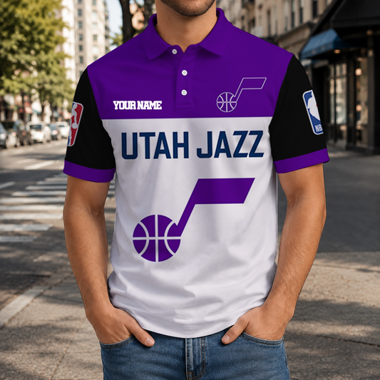 VIRAL EDITION - NEW CUSTOMIZED NBA29 UJZ UTAH JAZZ T-SHIRT, POLO SHIRT, ZIP POLO SHIRT, SWEATSHIRT, HOODIE & ZIP HOODIE