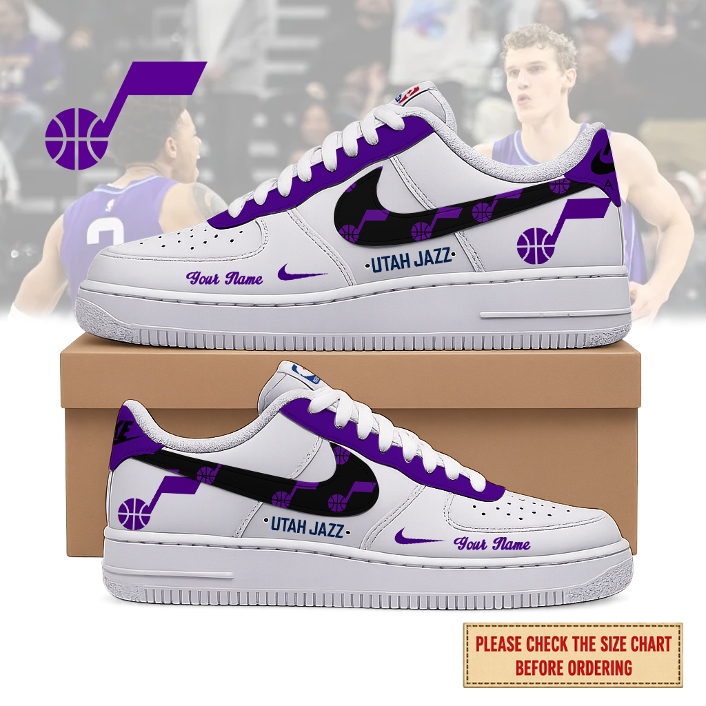 EXCLUSIVE EDITION - NEW CUSTOMIZED NBA29 UJZ UTAH JAZZ AF1 SNEAKERS